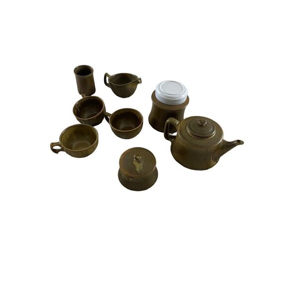 New Zealand Pre Owned Vintage Pottery Tea Set - Full Set - Picture 1 of 9